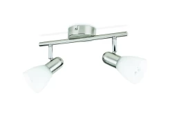 Taškinis šviestuvas PHILIPS BURLAP, E14, 2 x 40 W, nikelio sp. kaina