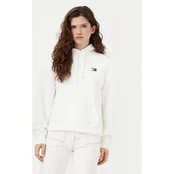 Tommy Jeans Džemperis Badge DW0DW19414 Écru Boxy Fit
