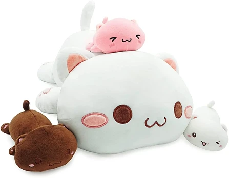 Axolotl šeimos minkštas pliušinis žaislas - 4 figūrėlės