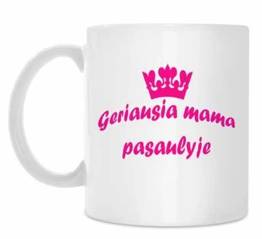 Puodelis "Geriausia mama pasaulyje"
