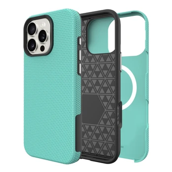 Dėklas Perfectionists Triangle Mag Case Apple iPhone 15 Pro Max žalias