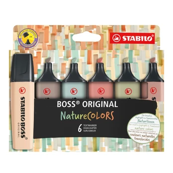 Teksto žymekliai BOSOoriginal NatureColors 6vnt