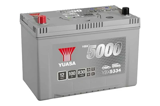 YUASA YBX5334 Sidabrinis 100Ah 830A (EN) akumuliatorius