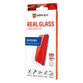 „Samsung Galaxy A14/14 5G Real 2D Glass By Displex Transparent“.