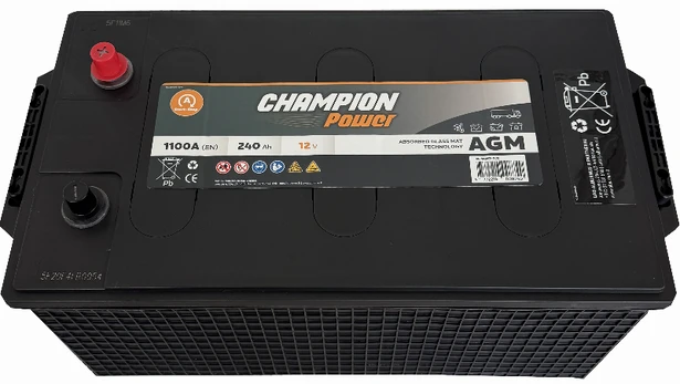 Akumuliatorius Champion Power, 12 V, 240 Ah, 1050 A