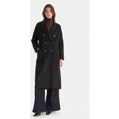 ViCOLO Vilnonis paltas TF0001 Juoda Regular Fit