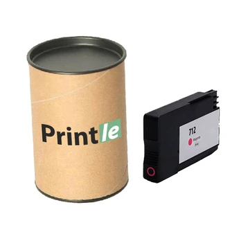 HP 712 (3ED68A) kasetė purpurinė/magenta 29ml (Printle) (su mikroschema)