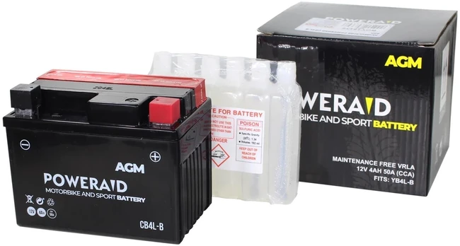 Other POWERAID CB4L-B AKUMULIATORIUS 4Ah AGM