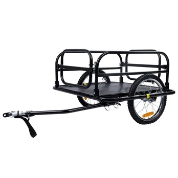 Dviračio priekaba Trekker, juoda