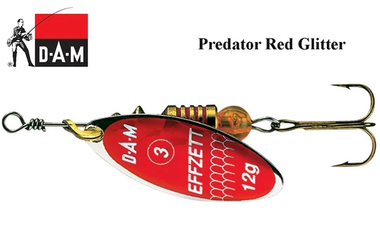 Sukriukės (blizgės) DAM Effzett predator red glitter 4 g