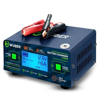 Mikroprocesorinis akumuliatoriaus įkroviklis Wuber 6–24 V, 10A