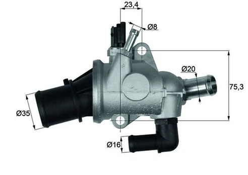 Aušinimo skysčio termostatas MAHLE TI 174 88