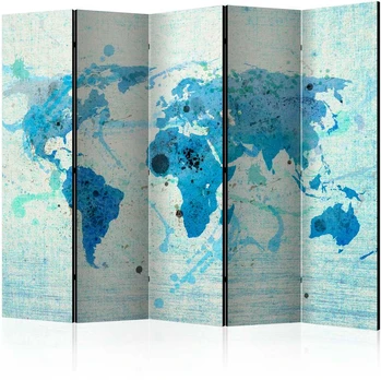 Artgeist Pertvara - Cruising and sailing - The World map II [Room Dividers]