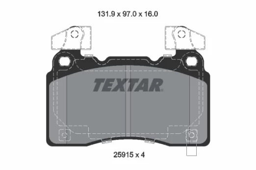 TEXTAR 2591503 Brake pad set