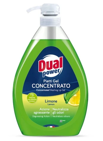 Indų ploviklis DUAL POWER Lemon, 1000ml