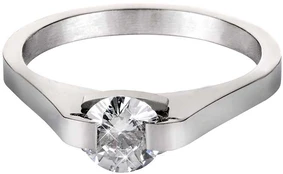 Troli Steel ring with crystal KRS-088 kaina