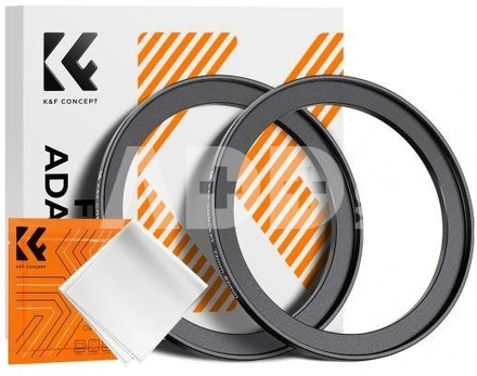 K&F Concept K&F Step Up Filter Ring 72-82mm*2pcs,+Vacuum Cleaning Cloth*1