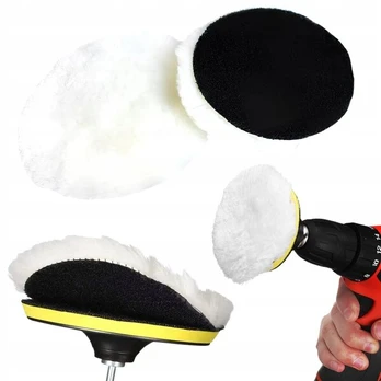 2x velcro poliravimo vilnonis diskas su vilna 125 mm