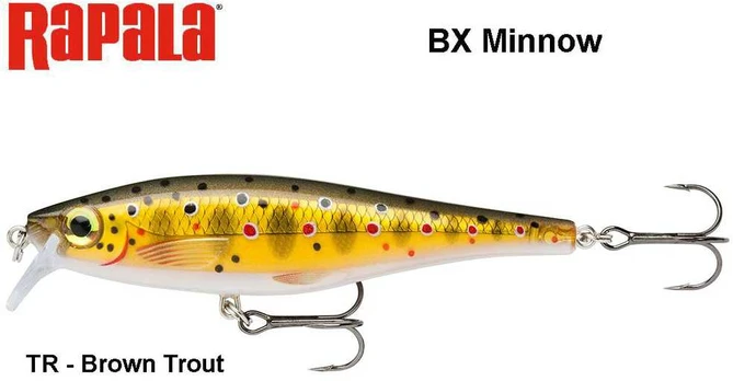 Vobleris Rapala BX Minnow BXM Brown Trout