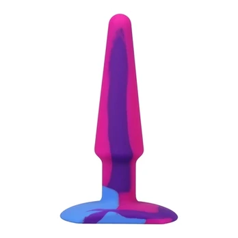 A-Play Groovy Silicone Anal Plug 12cm Multicolor by Doc Johnson