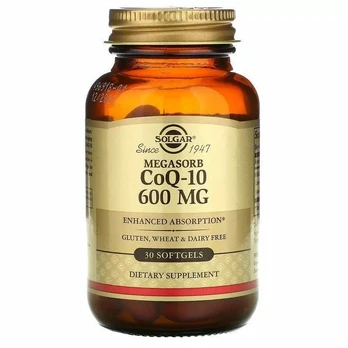 Solgar CoQ-10 600mg Megasorb, 30 kapsulių