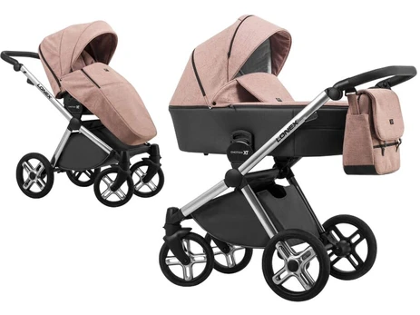 Universalus vežimėlis Lonex Emotion XT08 2in1, Pink