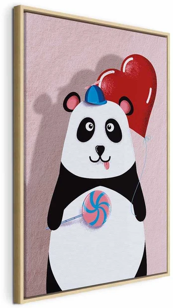 Artgeist Paveikslas - Panda with a Balloon (1 Part) Vertical