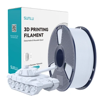 Sunlu PLA+ High-Speed Baltas Filament