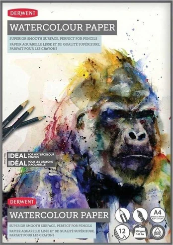 Blok do akwareli Derwent Watercolor Pad A4 300g 12 ark.