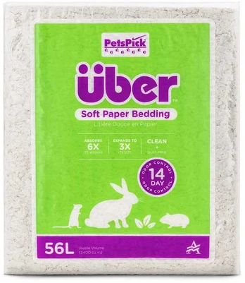Über - Soft Paper Bedding 56l Baltas - (45041)