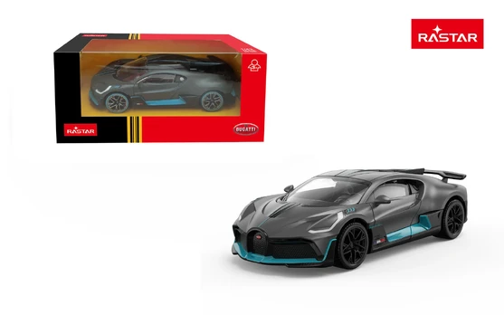 „Metal Car“ 1:43 „Bugatti Divo“ pilkos spalvos RASTAR