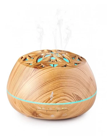 Aromasound Lilywood: Difuzorius, drėkintuvas ir Bluetooth garsiakalbis