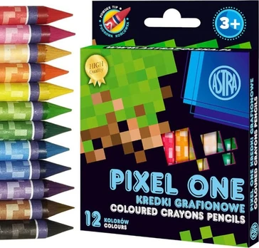 Spalvoti pieštukai Pixel One, 12 spalvų