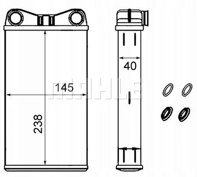 Behr Mahle šildytuvas Audi A4 00-08