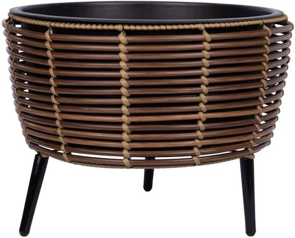 Vazonas WICKER 44x44xH34cm, rudas