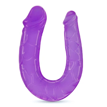 DOUBLE TROUBLE dvigubos galvutės dildo CRUSHIOUS PURPLE