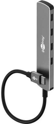 Goobay Plonas 4 prievadų USB šakotuvas, USB-C™ į USB-C™, 5 Gbps