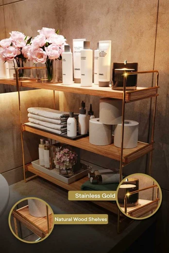 Mioli Decor Sienine lentyna Masa AstÃ¼ 3 KatlÃ½ Organizer, Servis RafÃ½