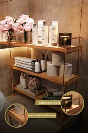 Mioli Decor Sienine lentyna Masa Astü 3 Katlý Organizer, Servis Rafý kaina