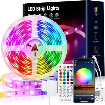 LED juosta - „Bluetooth RGB“ apšvietimas - 10 m
