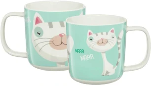Puodelis 370 ml Pets kot balta AMBITION kaina