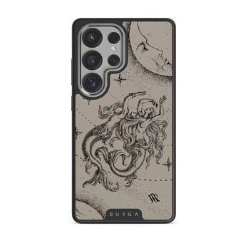 Virgo - Samsung Galaxy S25 Ultra Case, Elite Dark (Magnetic) / Silver / Nude