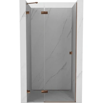 Dušo durys Mexen Lunar Left, 105 cm x 200 cm, rausvo aukso