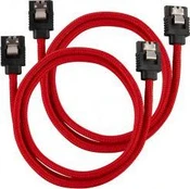 CORSAIR SATA Data Cable Set 60cm Raudona