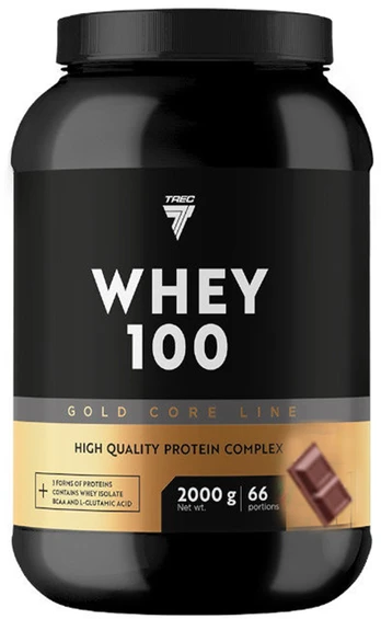 Protein powder TREC GOLD CORE LINE WHEY 100 CHOCOLATE 2000g