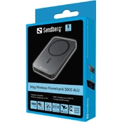 Sandberg Mag Wireless Powerbank 5000 ALU kaina
