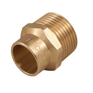 Adapteris Nibco 42430, 22mm x 1", žalvaris