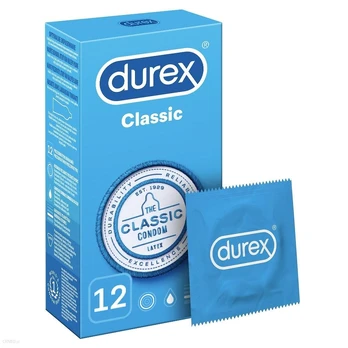 DUREX prezervatyvai CLASSIC, 12 vnt.