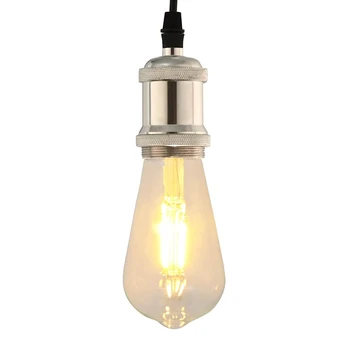 lempų laikikliai 2 vnt Satin Nickel E27