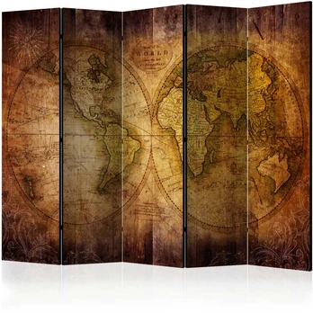 Artgeist Pertvara - World on old map II [Room Dividers]
